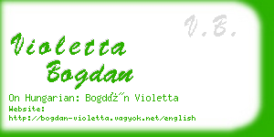 violetta bogdan business card